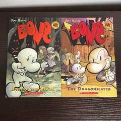 Lot of 10 BONE Graphic Novel Series by Jeff Smith Complete 1-9 & Rose a Prequel