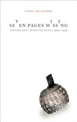 Seven Pages Missing: Vol.1, Selected Texts 1969-1999 – paperback McCaffery, …