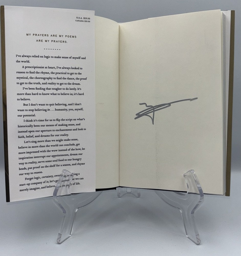 MATTHEW MCCONAUGHEY SIGNED BOOK POEMS PRAYERS 1ST EDITION 1ST PRINT AUTOGRAPH #3