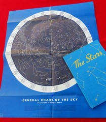 „THE STARS, A NEW WAY TO SEE THEM” ~1966~ DUST COVER=STAR MAP~HARDBACK~161 PAGES