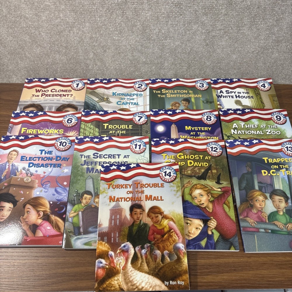 CAPITAL MYSTERIES Ron Roy Chapter Books Incomplete Series Lot 1-4 And 6-14