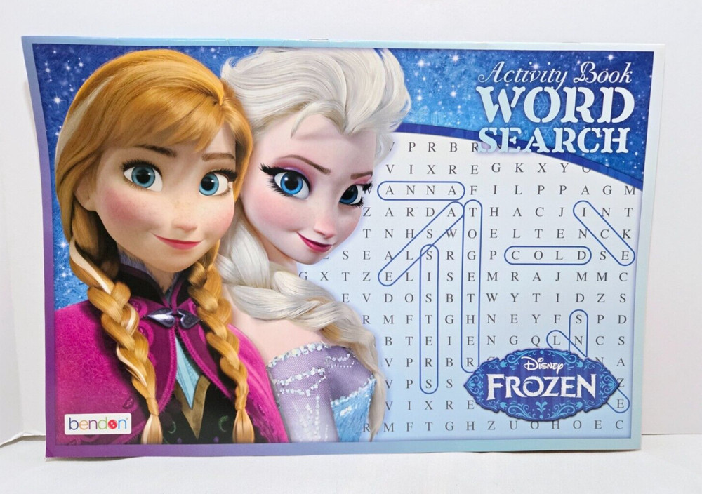 Frozen Giant Disney Activity Book Word Search Paper Pack 24 Pages 16″ x 10.5″