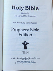 NKJV Holy Bible TBN Special Prophecy Edition 1985 Burgundy