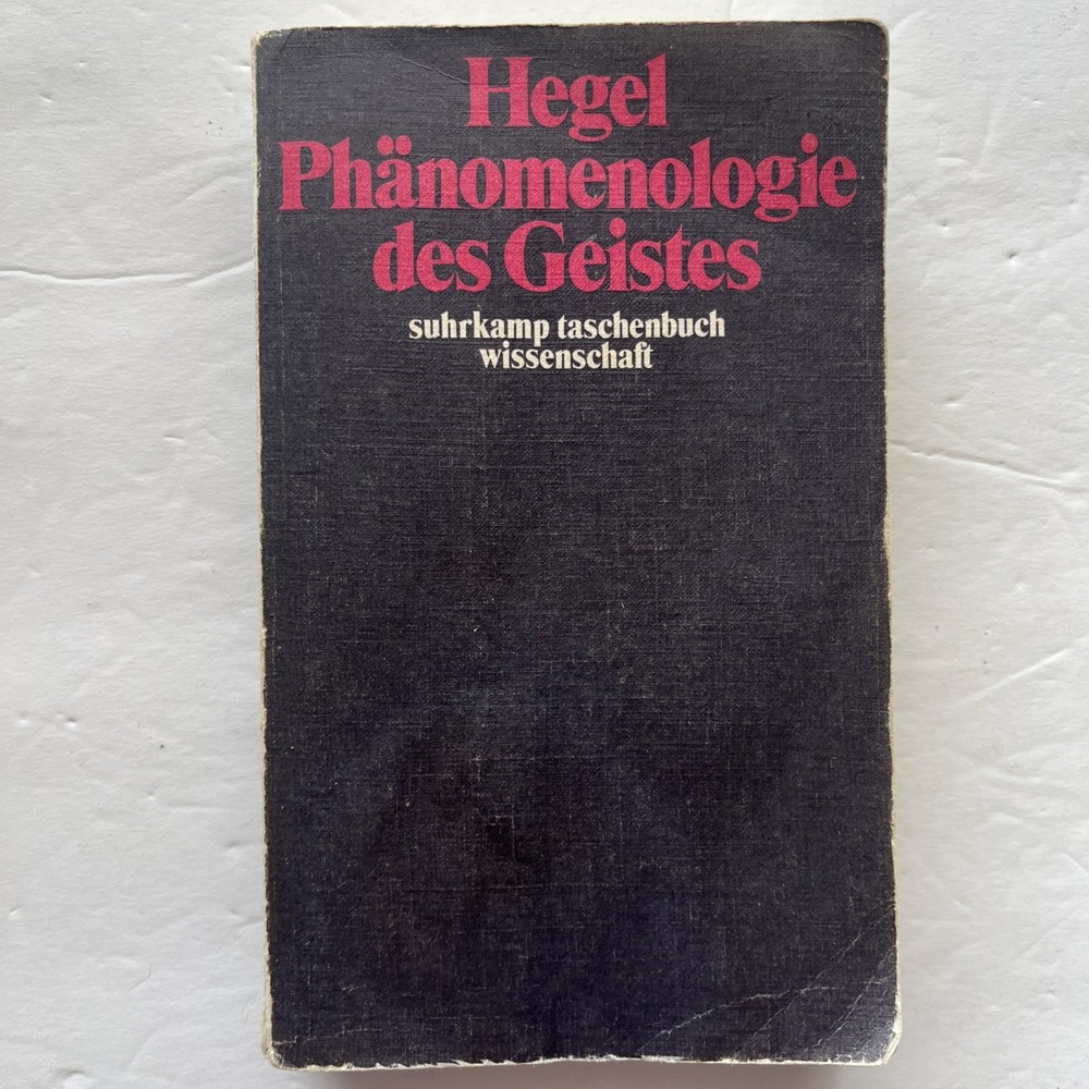 Hegel Phanomenologie des Geistes Suhrkamp Taschenbuch Wissenchaft GERMAN PB
