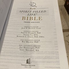 KJV Spirit Filled Life Bible Third Edition RED LETTER BROWN LEATHER SOFT