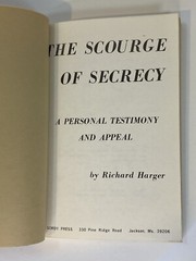 The Scourge of Secrecy by Richard Harger – government secrecy conspiracy 1980 pb