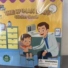Human Body Sticker Book Paperback Book