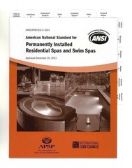 Highlighted and Tabbed – ANSI APSP ICC 3 2014 Residential Spas Standard