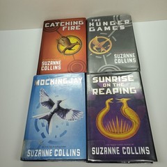 SUZANNE COLLINS 4 HARDCOVERS HUNGER GAMES SERIES Lot – Sunrise on the Reaping