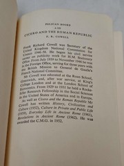 Cicero and the Roman Republic Paperback F. R. Cowell 1964