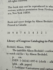 The Indelible Alison Bechdel 1st Edition 1st Print Paperback