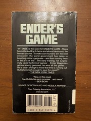 Ender’s Game by Orson Scott Card Used Condition Good Approx Seven by Four Inches