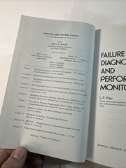 Failure Diagnosis and Performance Monitoring Hardcover L. P. Pau