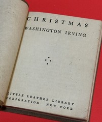 Old Christmas Washington Irving Little Leather Library 1900 mini