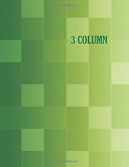 3 COLUMN: COLUMNAR RULED LEDGER, 8.5X11 INCHES, 80 PAGES By Belnat Pro BRAND NEW