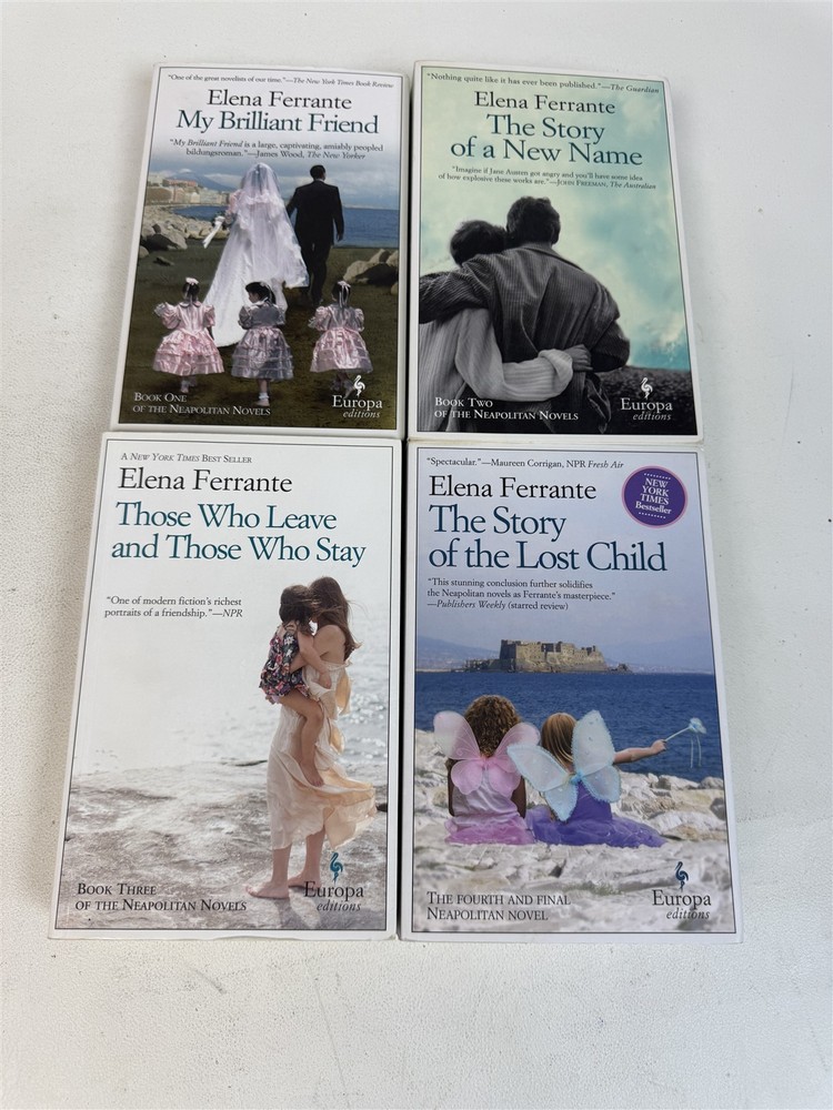 Elena Ferrante Complete Set 4 Neapolitan Novels My Brilliant Friend plus sequels