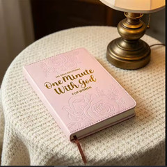 One Minute with God for Men 365 Daily Devotions Brown Faux Leather Gift