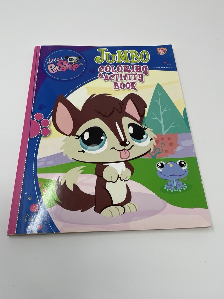 2010 Littlest Pet Shop Jumbo Coloring & Activity Book LPS – New Old Stock Unused