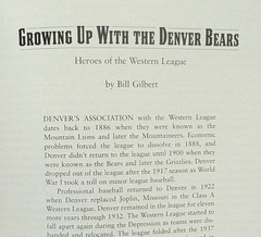 2003 Book: Above The Fruited Plain: Baseball In The Rocky Mountain West