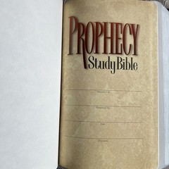 Prophecy Study Bible -John Hagee -NKJV -1997 Blue Bonded Leather