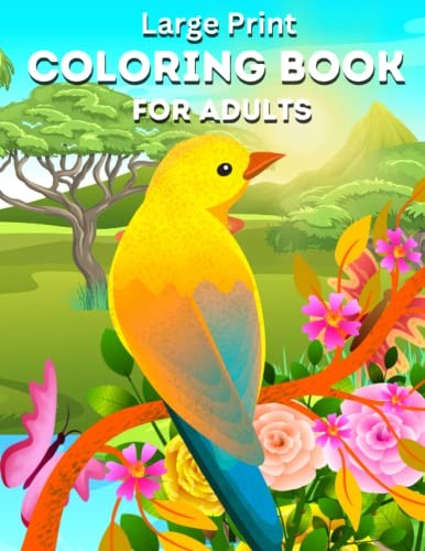 Large Print Adult Coloring Book: Over 50 Simple, Easy, Big an… by Sumon, R. A.