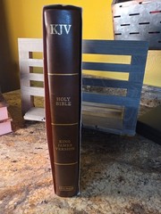 KJV Bible Large Super Giant Print Brown Leather-Touch Cover King James Version