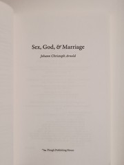 Sex, God, and Marriage by Johann Christoph Arnold – Plough Publishing House PB