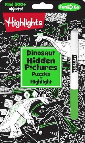 Dinosaur Hidden Pictures Puzzles to Highlight – Paperback – Very Good