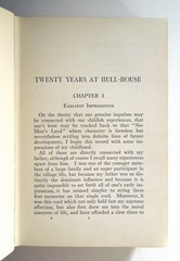 Twenty Years at Hull-House – Jane Addams, 1911 hc, The Macmillan Company