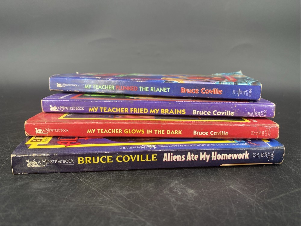 Bruce Coville My Teacher is an Alien Book Lot Of 4 Mixed Set