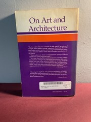 On Art and Architecture by Paul Tillich 1989 Paperback Philosophy Religion Fine
