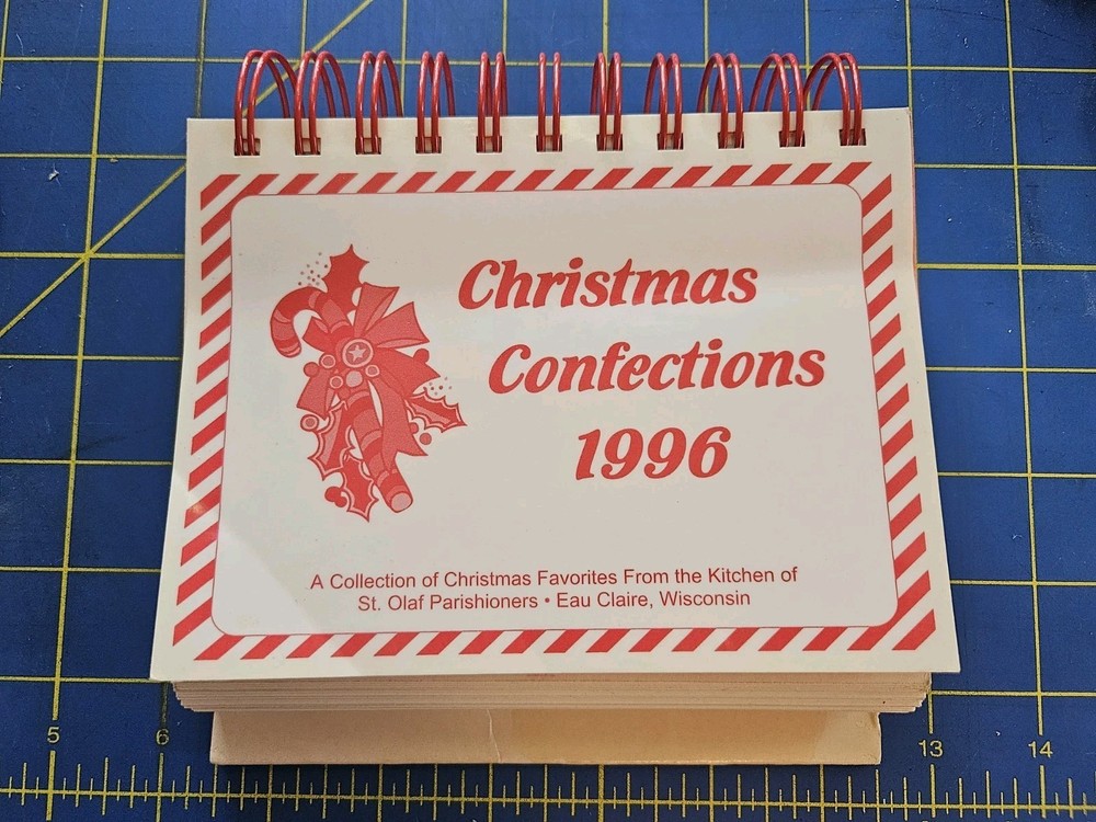 1996 Christmas Confections St Olaf Parish Eau Claire Wisconsin Cookbook Recipes