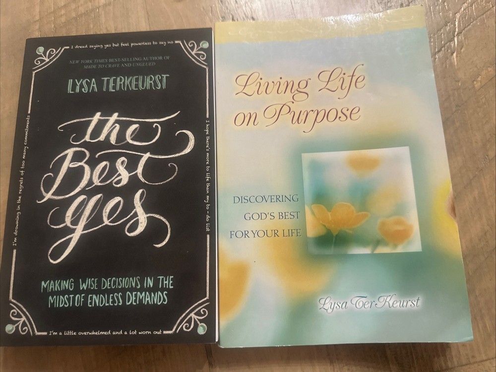 Best Yes & Living Life On Purpose by Lysa Terkeurst (2014, Trade Paperback)