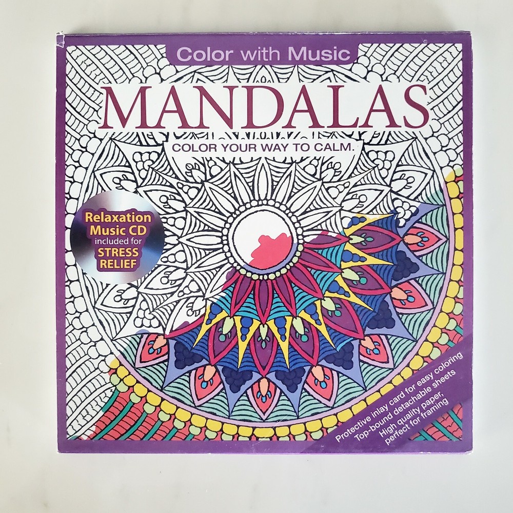 Color with Music – Mandalas coloring book with Relaxation Music CD