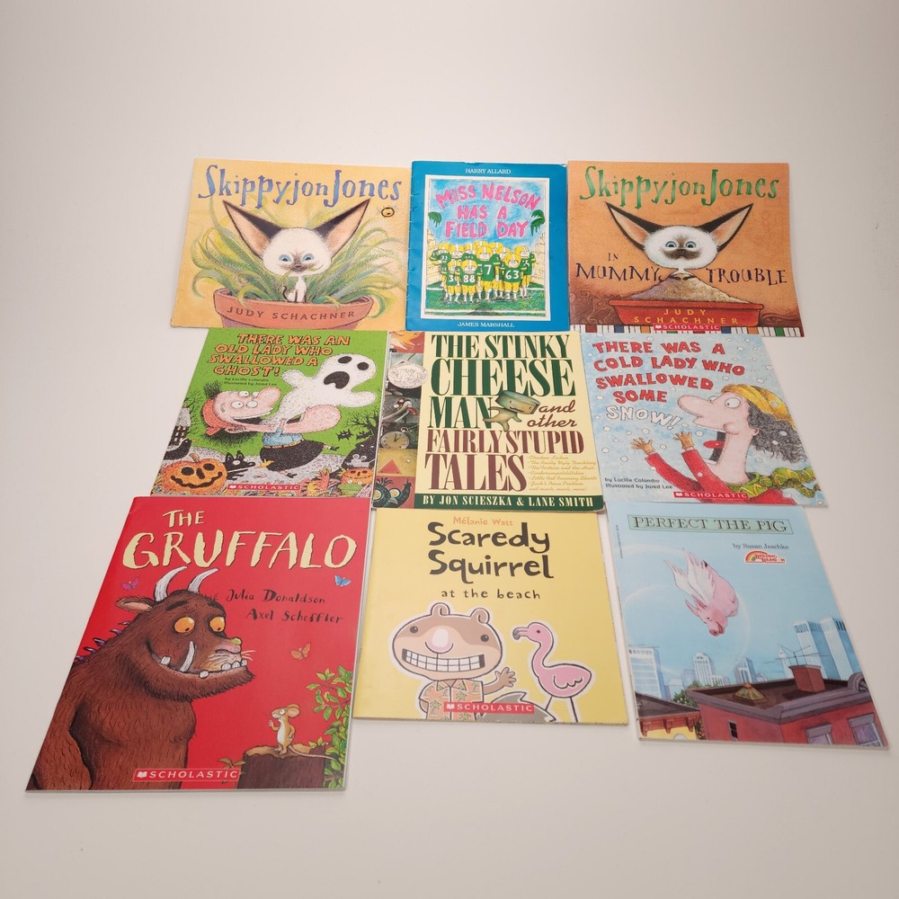 9 Read Aloud Children’s Picture Books Boys Girls Gruffalo Skippyjon 4-8 Year Old
