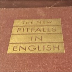 G.P. Putnam’s Sons The New Pitfalls in English Hadida 1940 Hardcover Textbook