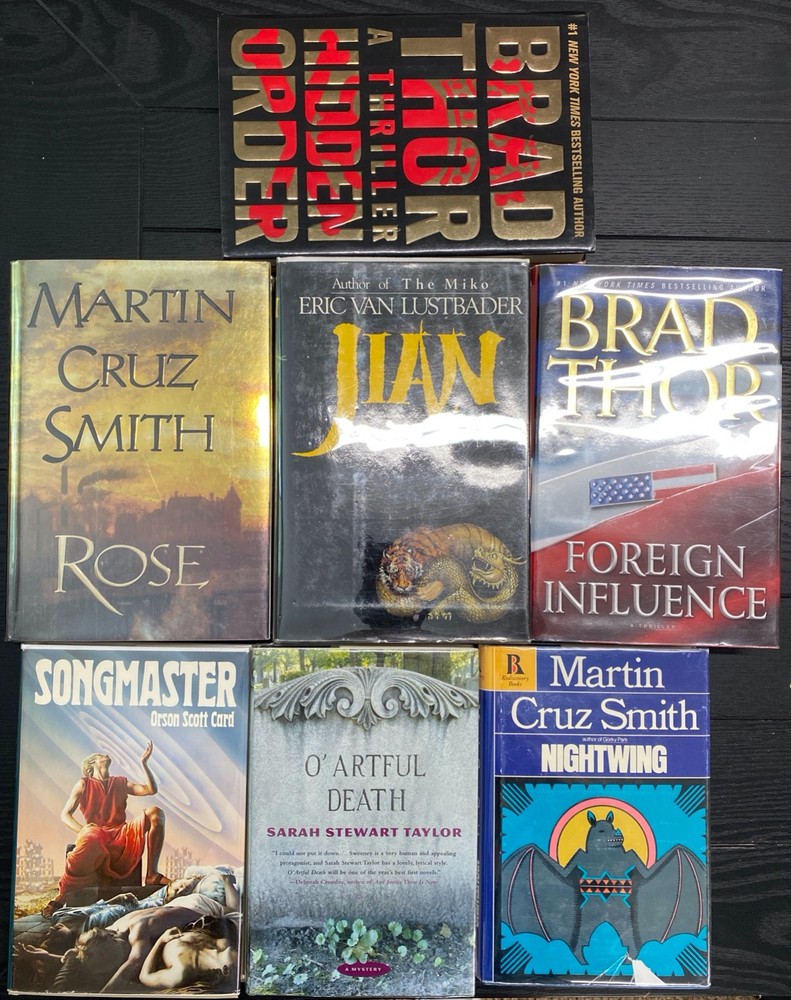 Box of Books 7 hardcover excellent condition well maintained Collector built