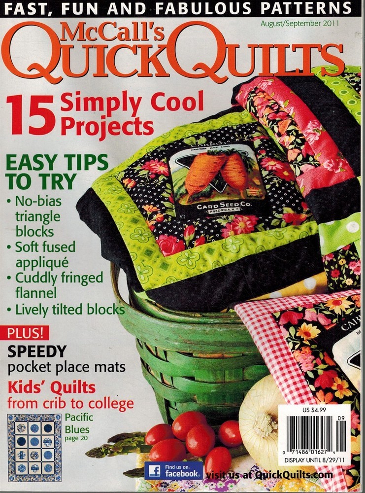 MCCALL’S QUICK QUILTS AUGUST/SEPTEMBER 2011, VOL. 16, NO. 5