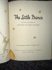 THE LITTLE PRINCE Antoine de Saint-Exupery HBDJ 1971 Katherine Woods