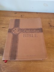 Giant Print Restoration Bible Brown Leather Soft Limited PTL Club MEV