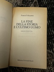 La fine della storia e l’ultimo uomo Italian Edition