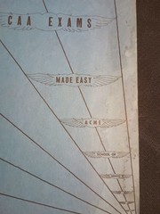 Commercial Pilot CAA Exams 1960 with Maps Acme School of Aeronautics