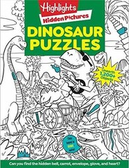 Dinosaur Puzzles: Roaring Fun Hidden Pictures Puzzles – Paperback – Very Good