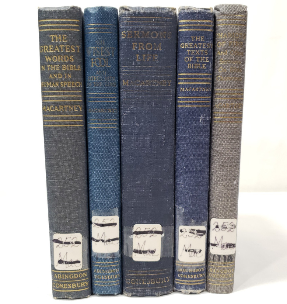 Clarence Edward Macartney Books Lot Of 5 Christian Theology Bible Study Sermons