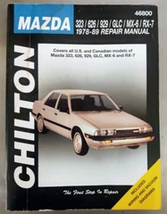 Chilton’s Repair Manual 8581 Mazda 323/626/929/GLC/MX-6/RX-7 1978 – 1989 46800