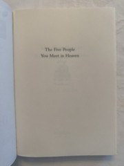 The Five People You Meet In Heaven By Mitch Albom 1st Edition 2003 Paperback