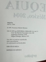 Sequi´a: Me´xico, 2004 (Spanish Edition) by Francisco Marti´n Moreno 1997 PB
