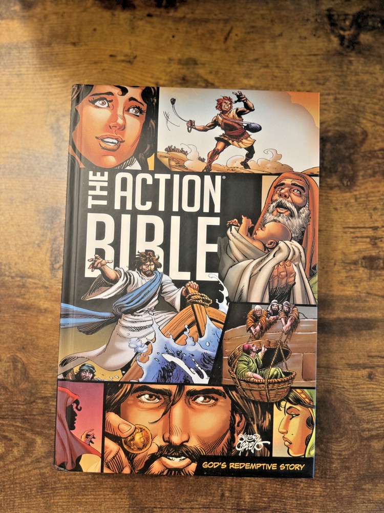 The Action Bible: God’s Redemptive Story Hardcover Huge Nice!