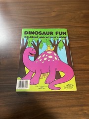 Dinosaur Fun Coloring and Activity Book 1987 Vintage Like New