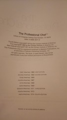 The Professional Chef 4th Ed Culinary Institute of America Hardcover VTG 1974